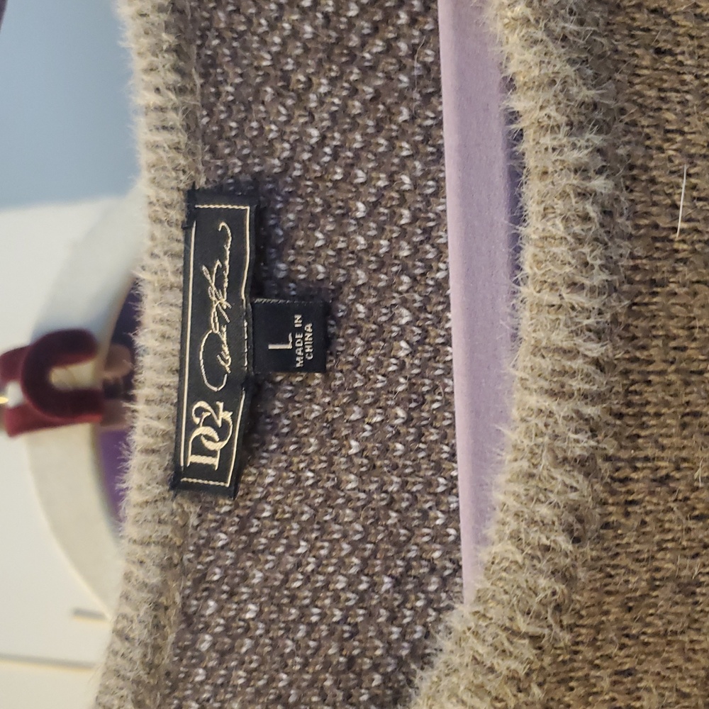 DG2 by Diane Gilman Brown Alpaca Sweater - Picture 2 of 4
